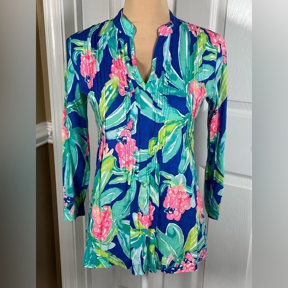 Lilly Pulitzer Sarasota Tunic - Island Exotic - EUC - XXS - Picture 8 of 10